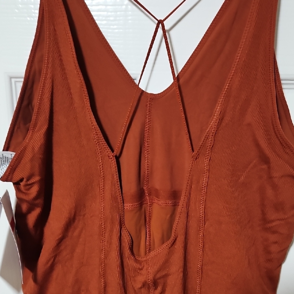 Nike Burnt Orange Yoga Jumpsuit - Picture 12 of 16